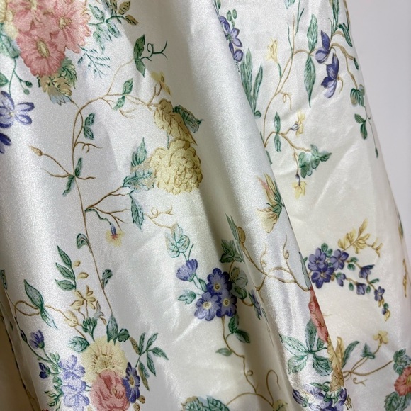 BARBIZON Vintage Sleeveless Strappy Floral Botanical Slip Nightgown Chemise - Picture 8 of 16